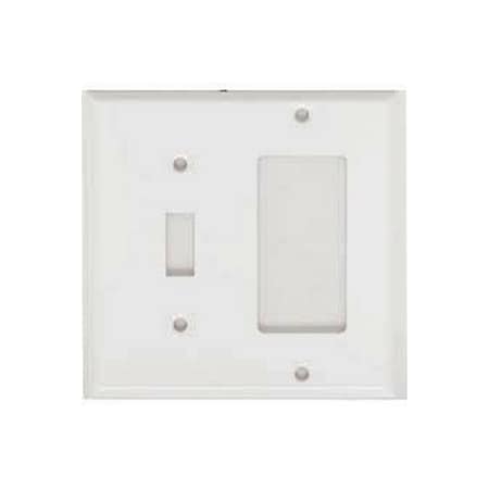 Mulberry Number of Gangs: 2 Steel, Semi-Gloss Finish, White 86432